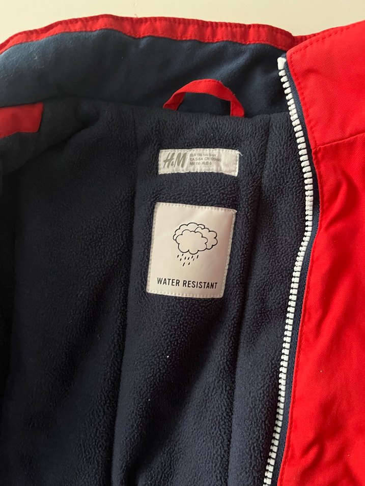 Kırmızı Fermuarlı Erkek Çocuk Mont - Görsel 4