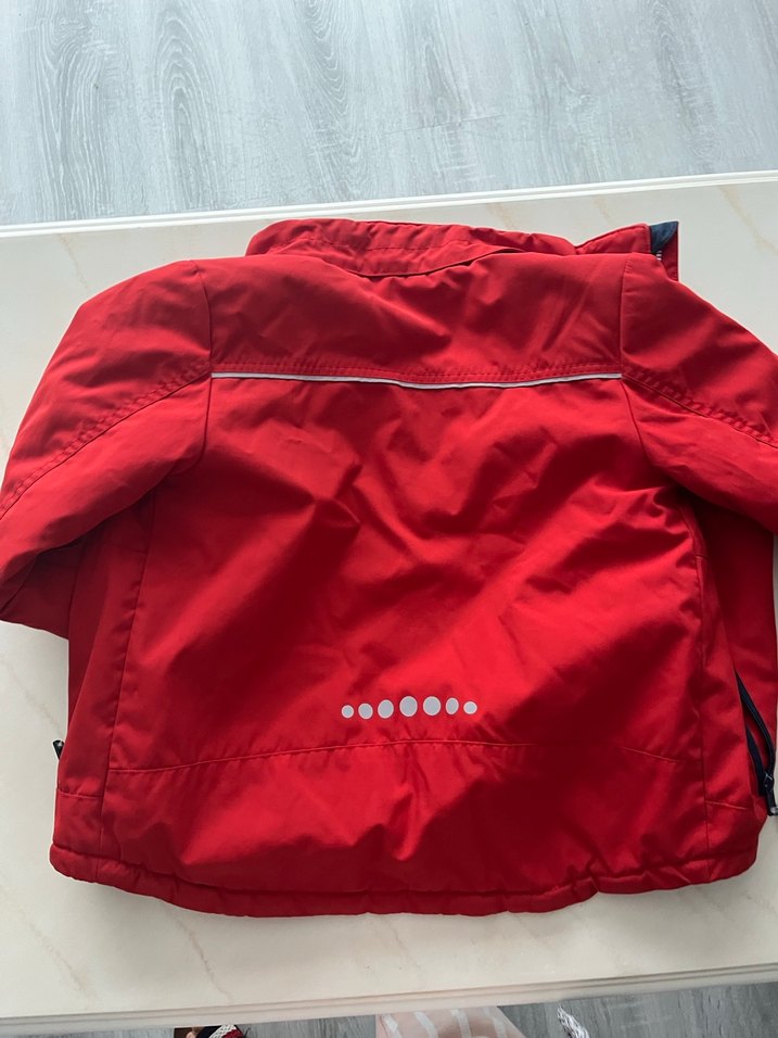 Kırmızı Fermuarlı Erkek Çocuk Mont - Görsel 2