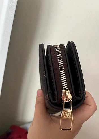 Cüzdan #Kahverengi Deri Baskılı Kadın Cüzdan - Görsel 3