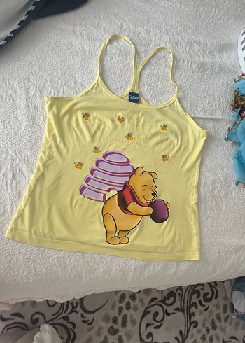 Winnie #Pooh #Baskılı İnce Askılı Kadın Atlet