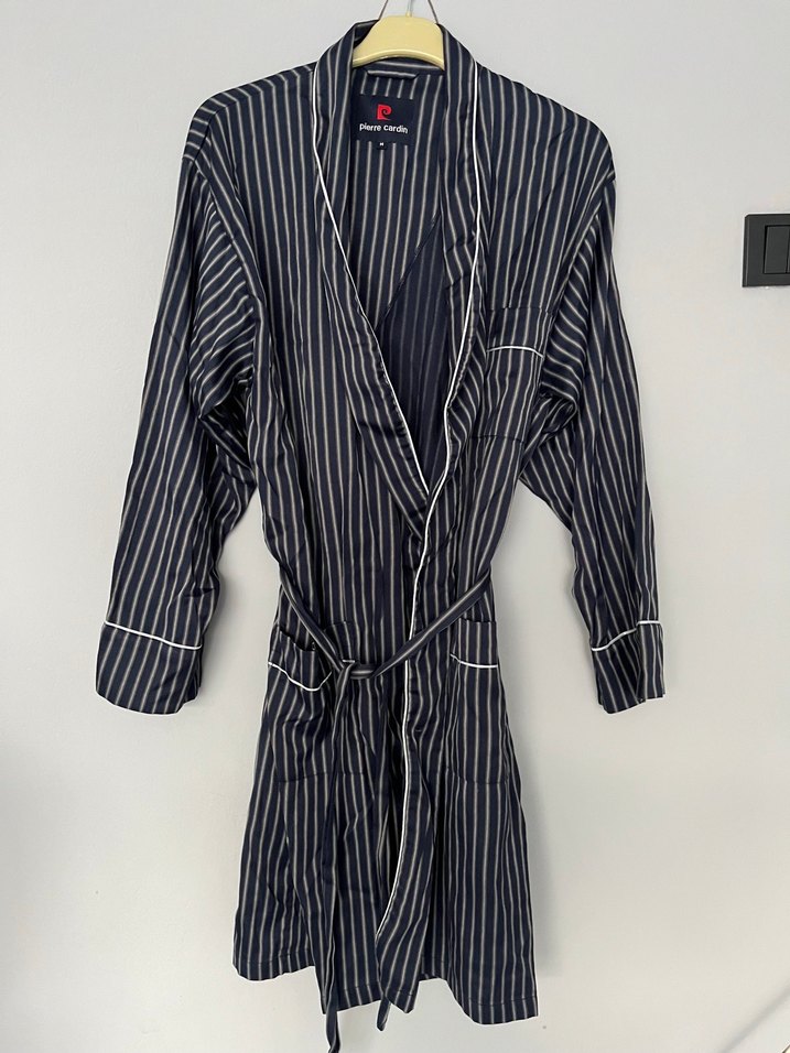 Pierre Cardin Gri Çizgili Erkek Pijama Üstü - Görsel 3