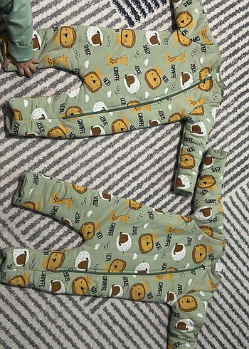 Uzun Kollu Fermuarlı Bebek Tulum - Görsel 4