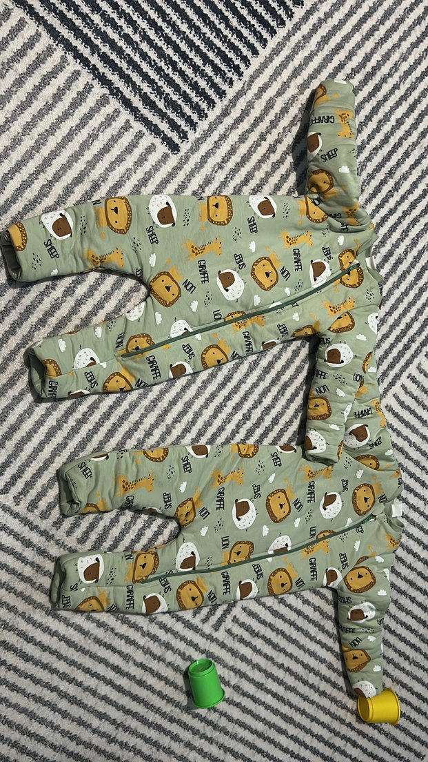 Uzun Kollu Fermuarlı Bebek Tulum - Görsel 3