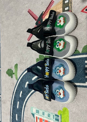 Mavi Erkek Bebek İlk Adım Ayakkabısı Velcro - Görsel 3