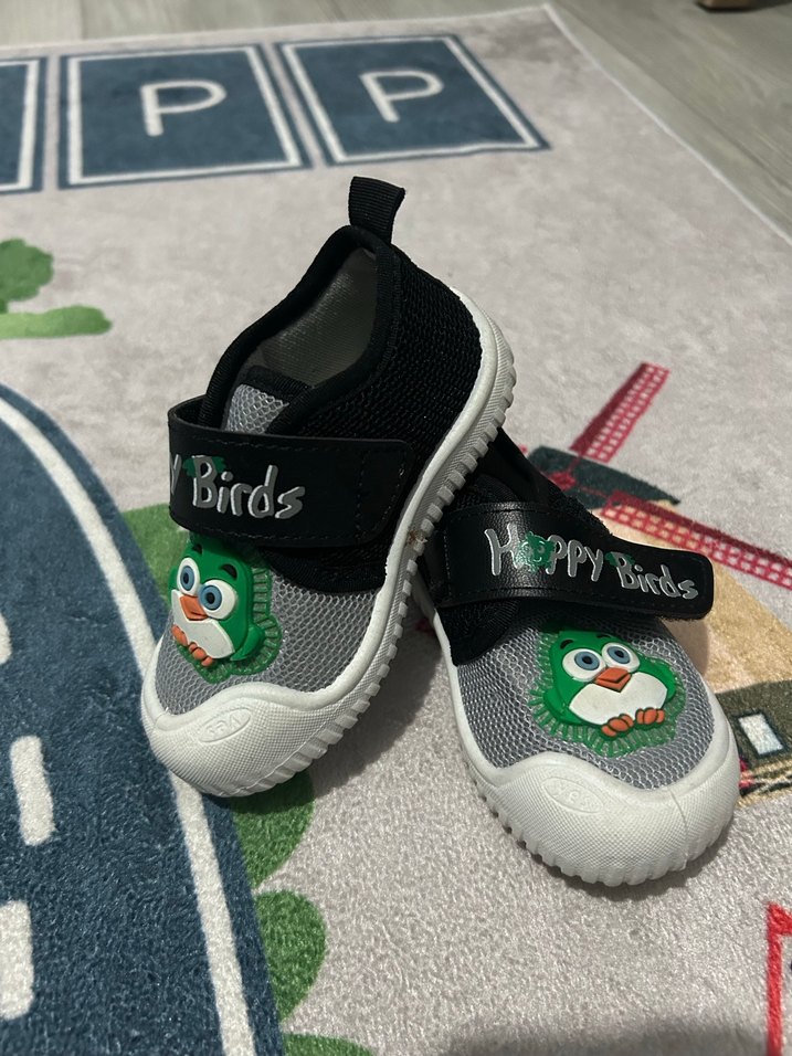 Renkli Baskılı Erkek Bebek İlk Adım Ayakkabısı - Görsel 2