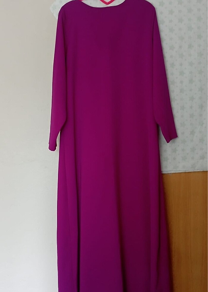 Fuşya rengi elbise - Görsel 2