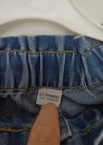 7 Yaş Beden mavi Renk Kız Kot Pantolon