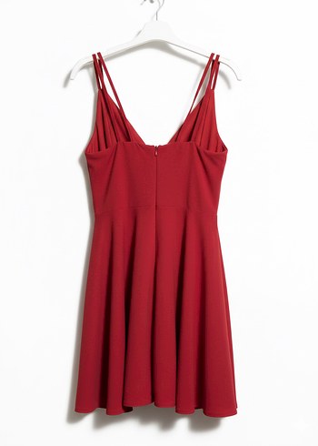 Kırmızı Şık elbise - Görsel 2