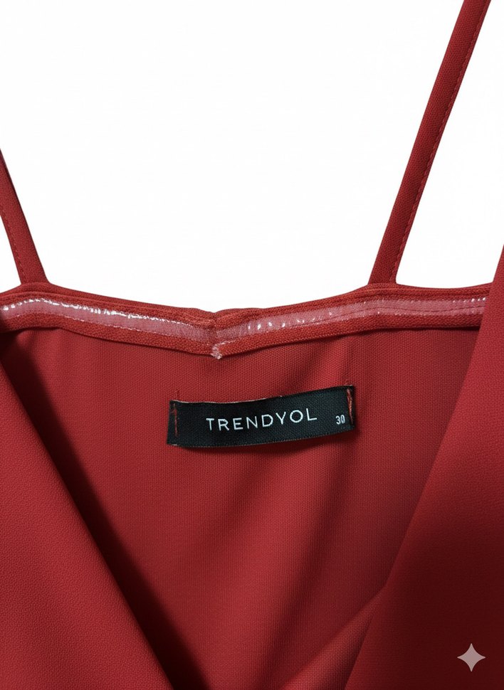 Kırmızı Şık elbise - Görsel 3