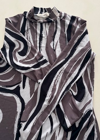 Diğer Modern Soyut Desenli Sifon Bodur