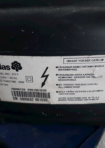 Siyah CRT televizyon - Görsel 4