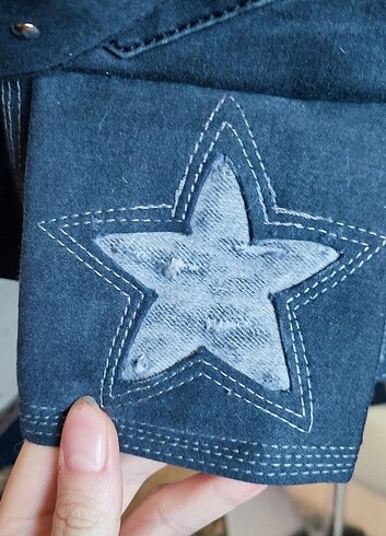 36 Beden siyah Renk Y2k grunge star etek