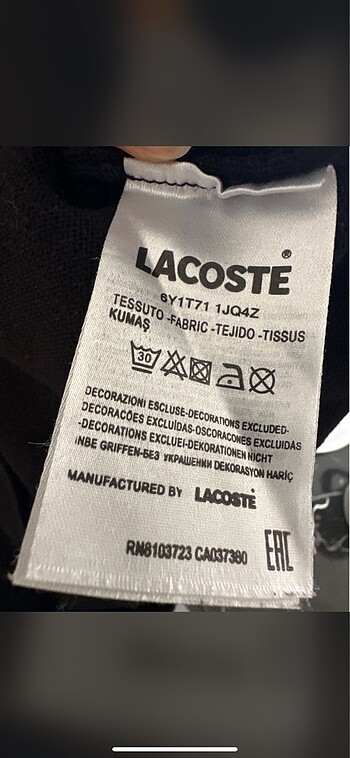 l Beden Lacoste kazak