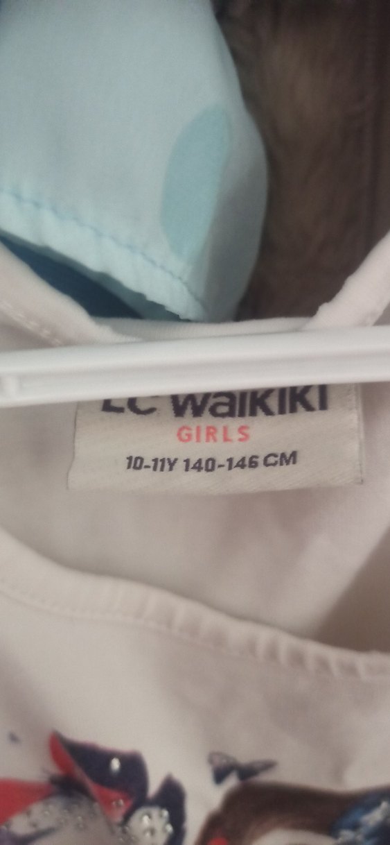 Kız Çocuk Kısa Kollu Pamuklu Elbise - Görsel 3