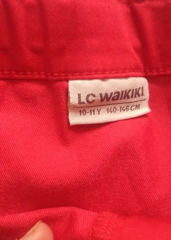 Kırmızı Volanlı Mini Etek - Görsel 3