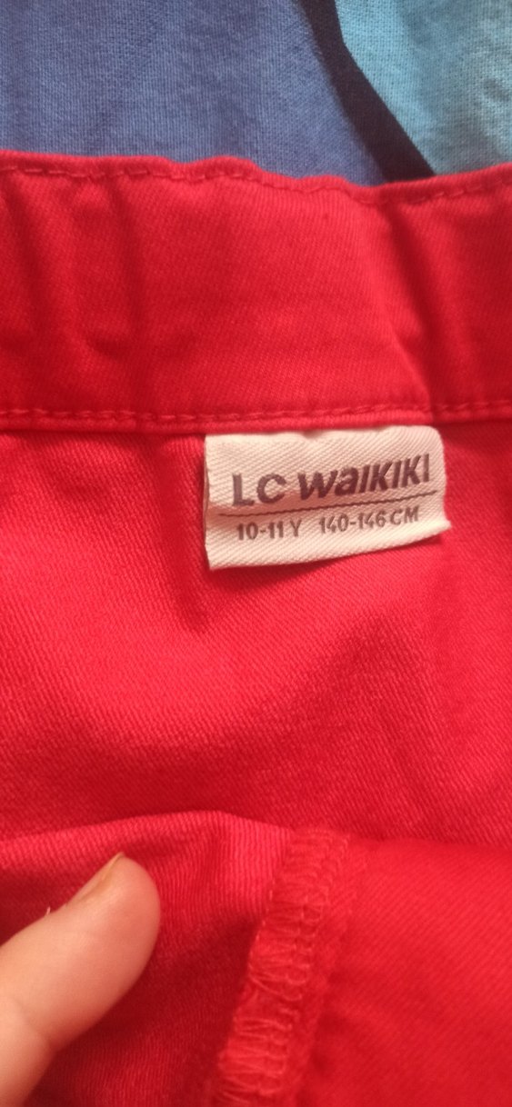 Kırmızı Volanlı Mini Etek - Görsel 3