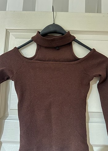 Kahverengi bluz - Görsel 4