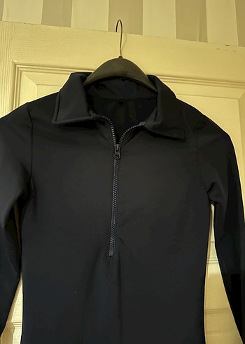 Fermuarlı Lacivert bluz - Görsel 3