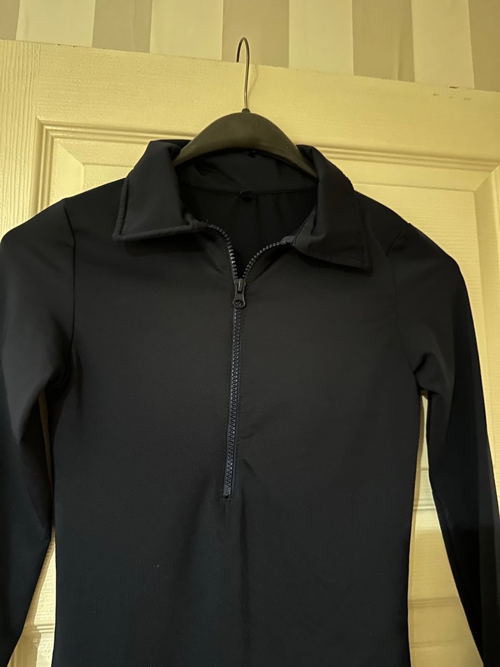 Fermuarlı Lacivert bluz - Görsel 3