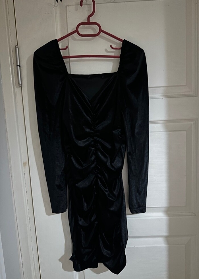 Kadife elbise - Görsel 2