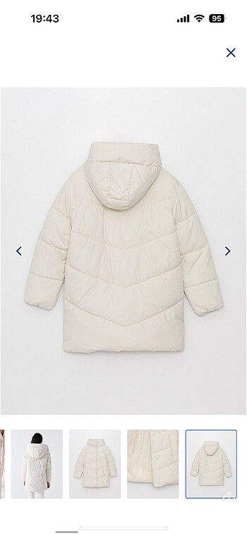 LC Waikiki LCW beyaz şişme mont 34 beden