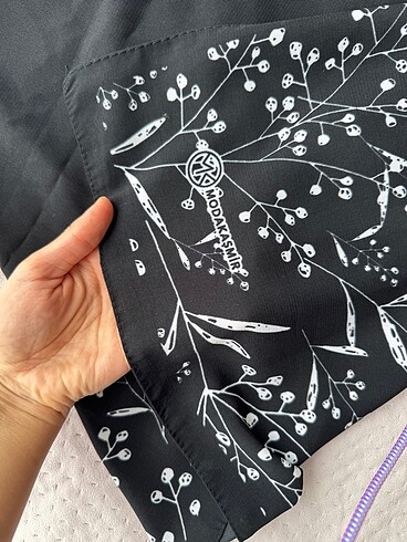  Beden siyah Renk Siyah beyaz desenli moda kaşmir şal