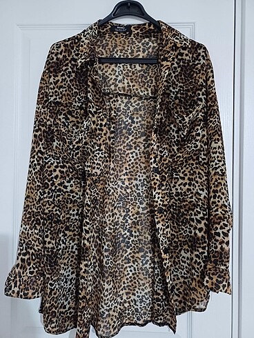 Bershka leopar gömlek