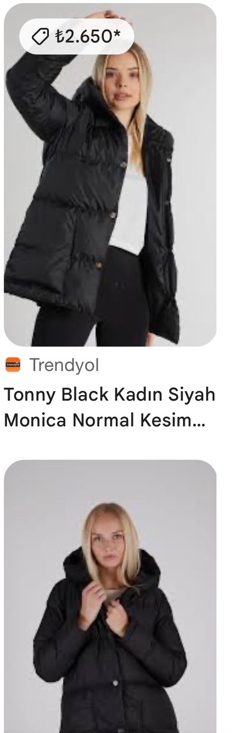 Tonyy Black Astarlı Düğmeli Bej Kadın Kışlık Mont - Görsel 5