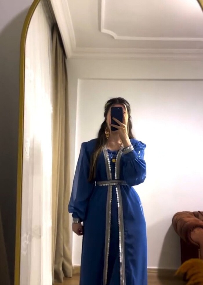 Şık elbise kaftan - Görsel 2