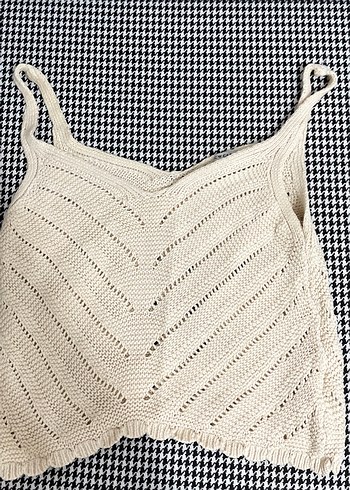 Beyaz Örgü Bohem Kadın Bralet - Görsel 2