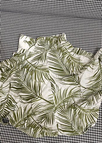 Yeşil Desenli Pilili Kadın Gömlek - Görsel 2