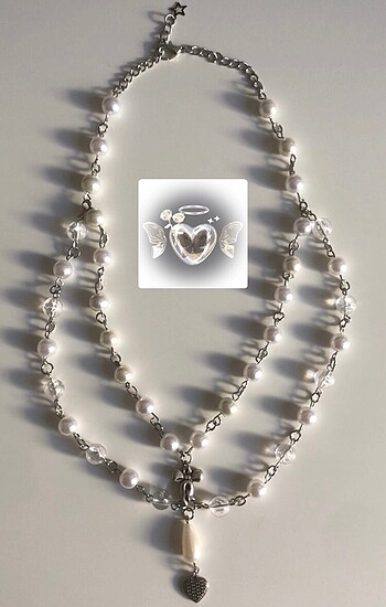 Heart-Ribbon Kolye