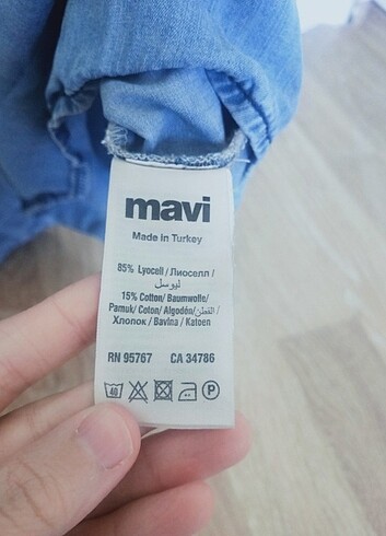xs Beden Mavi jeans elbise, tunik