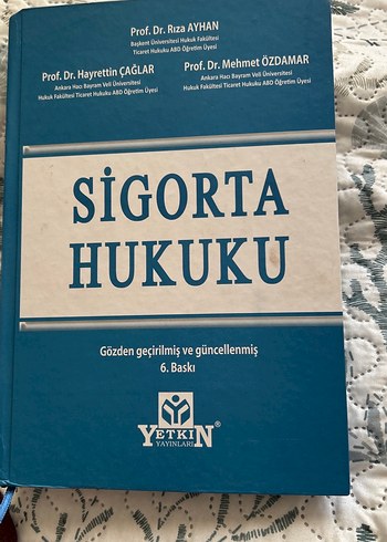 Sigorta Hukuku - 6. Baskı