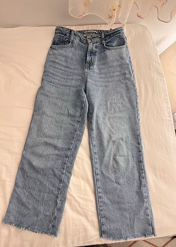 Gri Mavi Kadın Denim Midi Boy Jean - Görsel 8