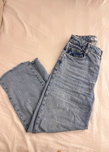 Gri Mavi Kadın Denim Midi Boy Jean - Görsel 2