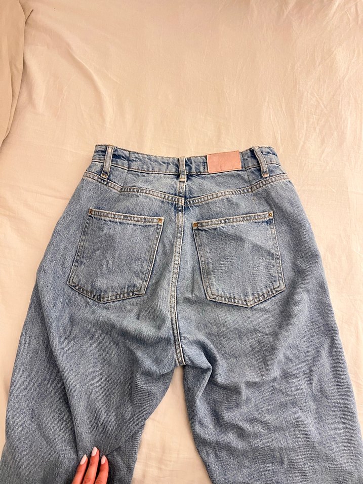 Gri Mavi Kadın Denim Midi Boy Jean - Görsel 3