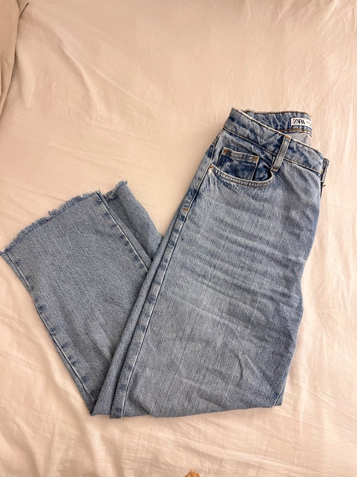 Gri Mavi Kadın Denim Midi Boy Jean - Görsel 2