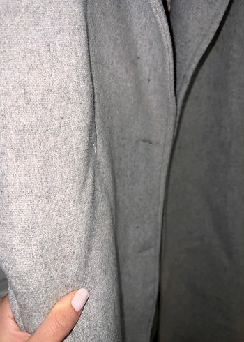 Gri Uzun Klasik Kaban - Görsel 6