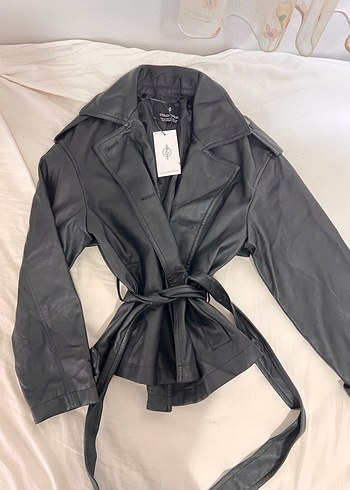 Stradivarius deri trençkot - Görsel 3