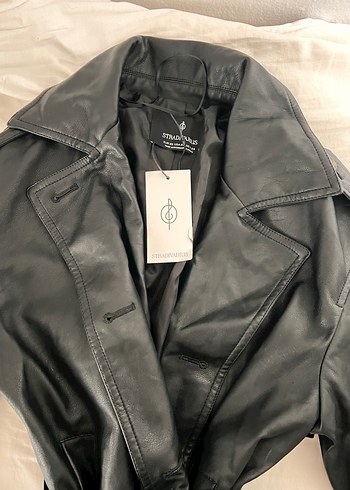 Stradivarius deri trençkot - Görsel 5