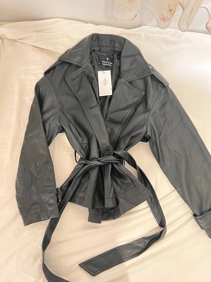 Stradivarius deri trençkot - Görsel 4