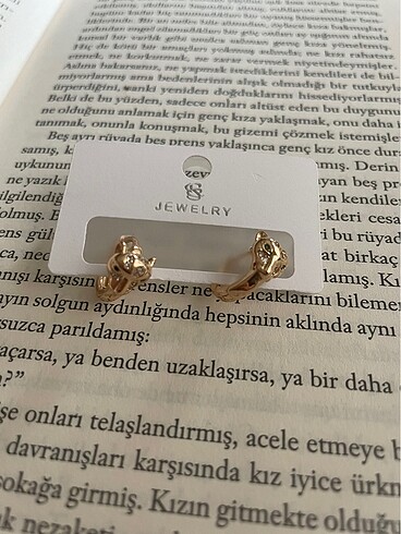 Tasarımcı Aslan figür küpe