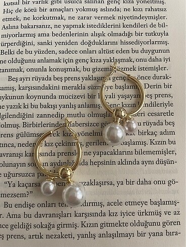 Tasarımcı İncili çelik küpe