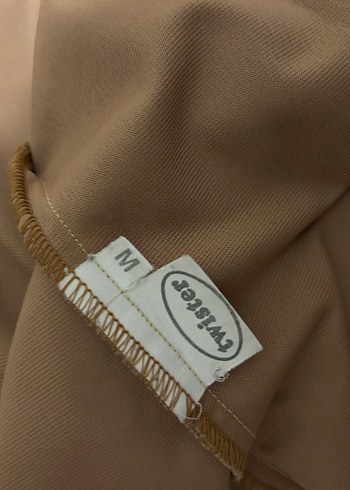 Düğmeli Hardal Süet Gömlek - Görsel 3