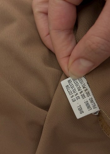 Düğmeli Hardal Süet Gömlek - Görsel 4