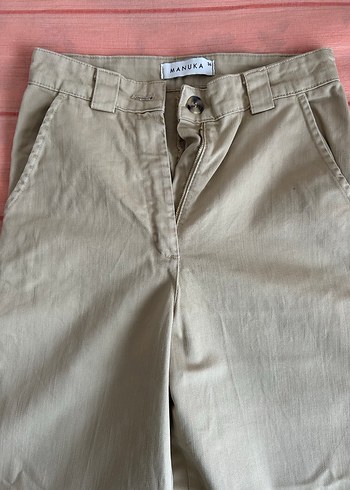 Manuka Haki Kadın Regular Fit Kumaş Pantolon - Görsel 2