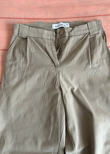 Manuka Bej Kadın Gabardin Regular Fit Pantolon - Görsel 2