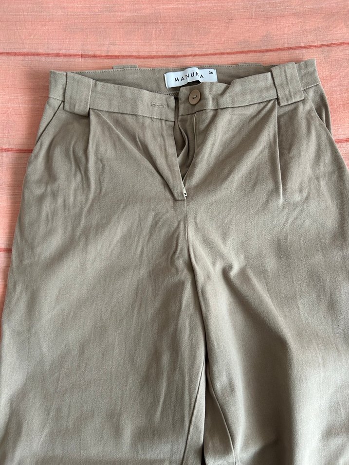 Manuka Bej Kadın Gabardin Regular Fit Pantolon - Görsel 2