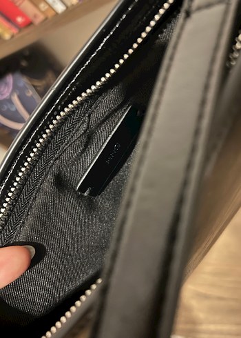 Mango Siyah Deri Tokalı Kadın Çanta - Görsel 3